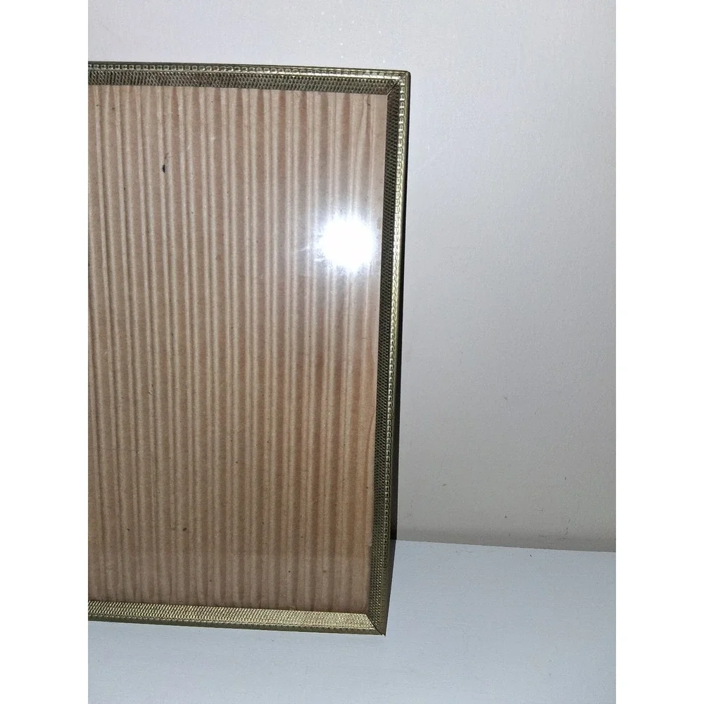 Vintage Brass Tone Picture Frame 8.25